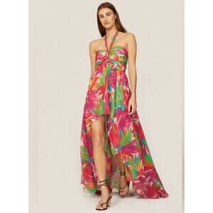 B39 Ronny Kobo Natasha Halter Dress M Whimsical Coquette Resortcore Swiftie